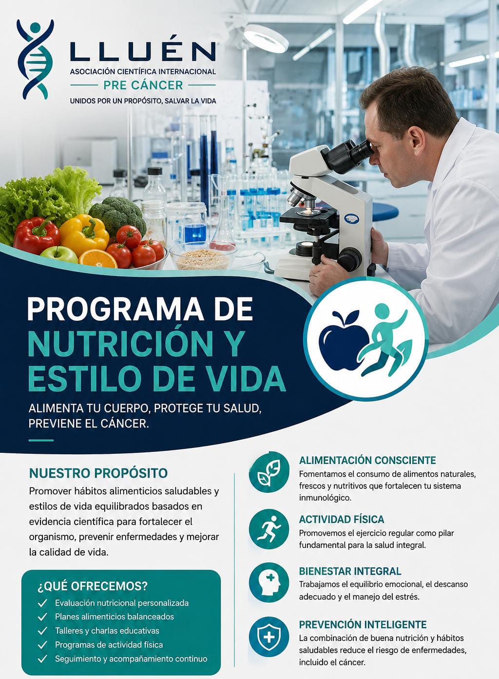 Programas de nutrición y estilo de vida saludable — Asociación LLUÉN